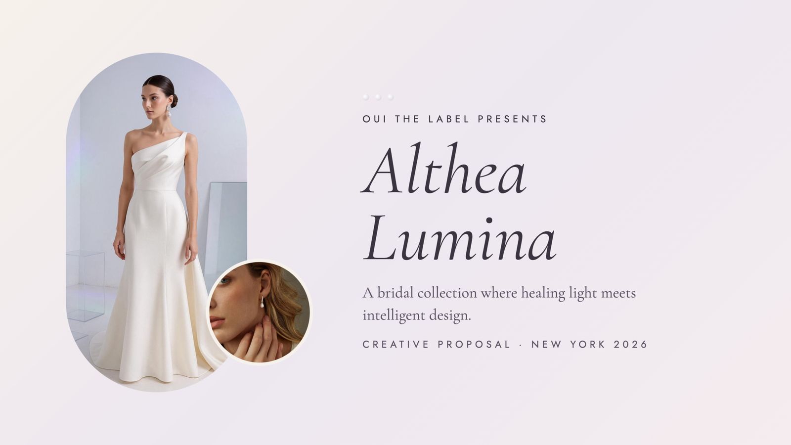 Cover of the Althea Lumina creative proposal