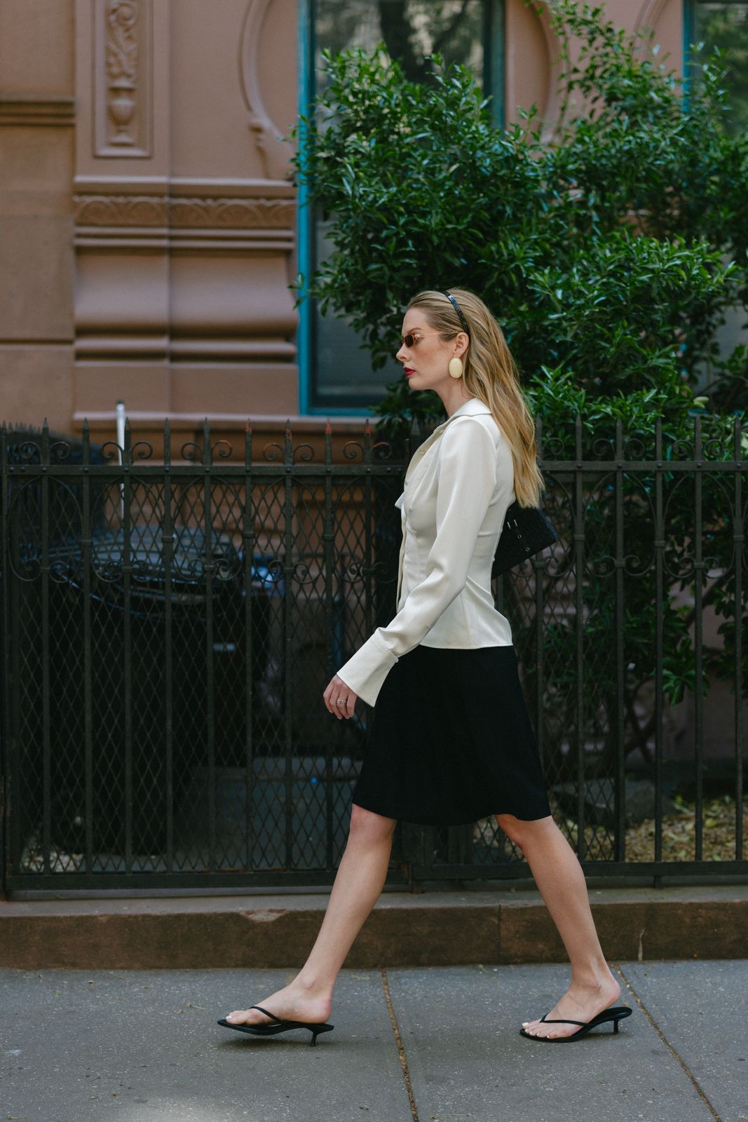 Anka Studios lookbook look on a West Village street